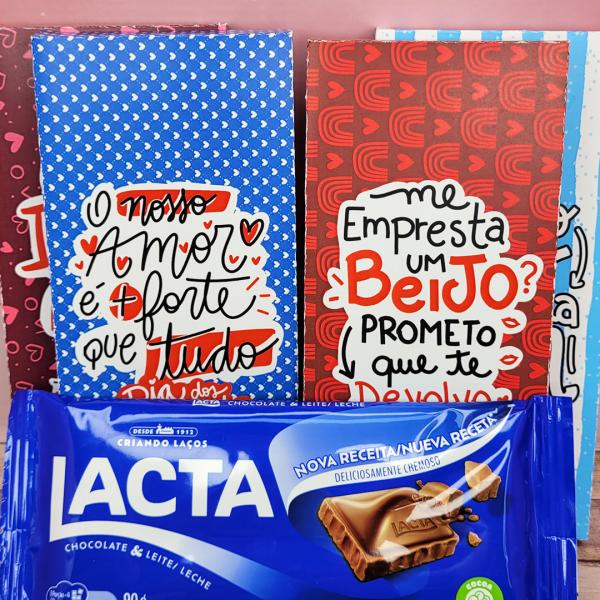 Presente Dia Dos Namorados Caixa Bis Personalizada + 1 Chocolate