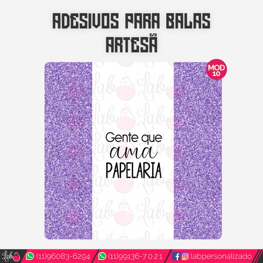 Adesivos para Balas - Artesã Adesivo couche 115 grs - Lab Personalizado