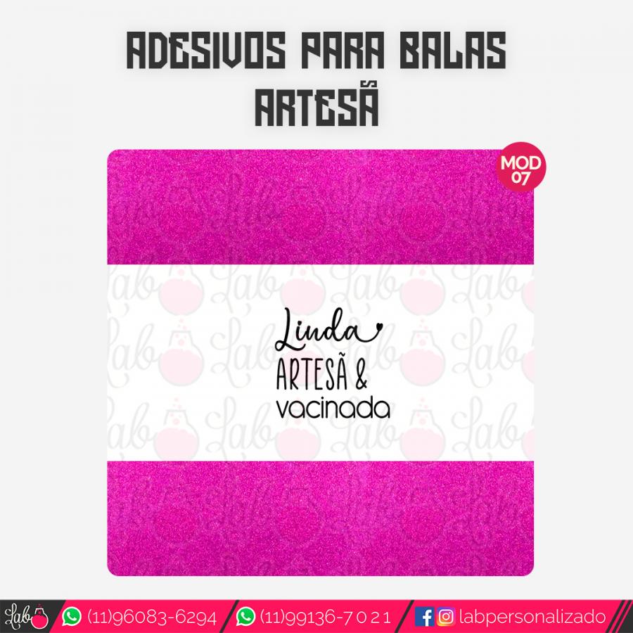 Adesivos para Balas - Artesã Adesivo couche 115 grs - Lab Personalizado