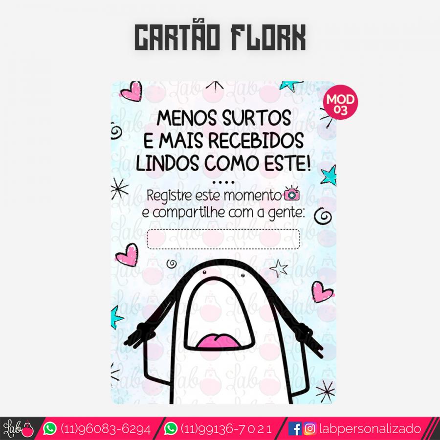 Cartão Meme Flork Couche 300 grs - Lab Personalizado