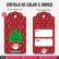Tag de Colar com Brinco Natal