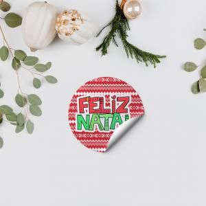 Adesivos de Natal Frases Adesivo couche 115 grs     