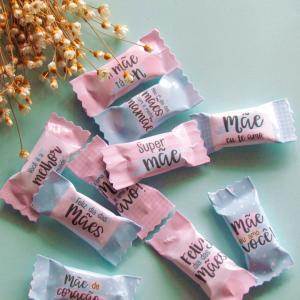 Adesivos para Balas - Dia das Mães Candy Adesivo couche 115 grs     