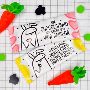 Adesivos para Barra de Chocolate 90 grs - Flork Adesivo couche 115 grs     
