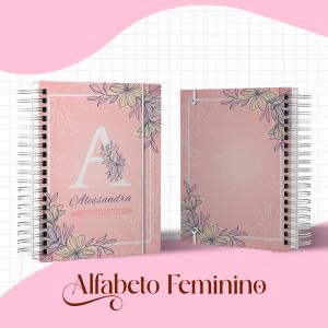 Agenda Alfabeto Feminino  21.5cm x 15,5cm    