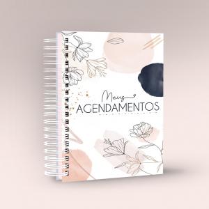 Agenda Agendamento Florida  21.5cm x 15,5cm    