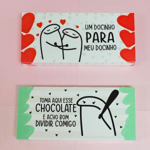 Caixa para Barra de Chocolate 90 grs - Flork Couche 300 grs     