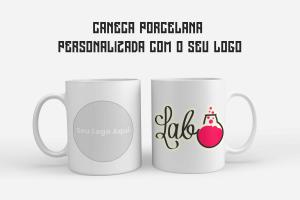 Caneca de Porcelana Personalizada com seu Logo Porcelana     