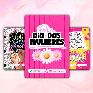 Cartão de Dia Das Mulheres Couche 300 grs     