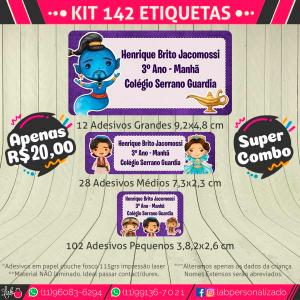 Kit 142 Etiquetas - Menino